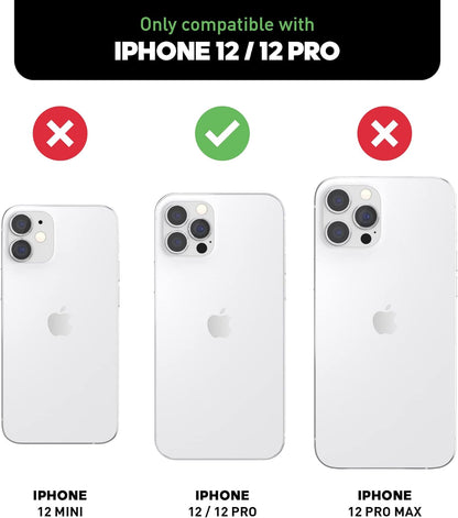 adidas 42289 Custodia progettata per iPhone 12 / iPhone 12 Pro 6.1, cover testate a caduta, bordi rialzati antiurto originale, colore: blu