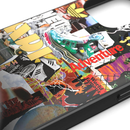 adidas Phone Case Designed for iPhone 12 Mini 5.4, Drop Tested Cases, Shockproof Raised Edges, Originals Protective Cover, Colourful Graphic