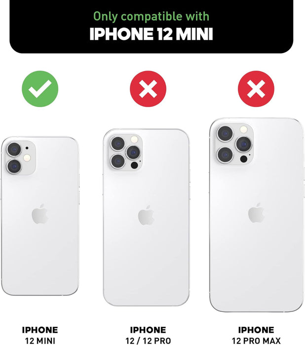 adidas Custodia progettata per iPhone 12 Mini 5.4, custodia testata contro cadute, bordi rialzati antiurto, custodia protettiva originale modellata, nero/oro