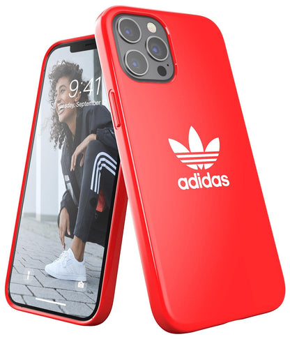 adidas Case Designed for iPhone 12 Pro Max 6.7, Drop Tested Cases, Shockproof Raised Edges, Original Snap Case Protective Cover, Scarlet Red