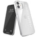 Superdry Mobile Phone Case Compatible with iPhone 12 Mini 5.4, Translucent Snap Case, Transparent Protective Case for iPhone 12 Mini 5.4, Transparent/Silver