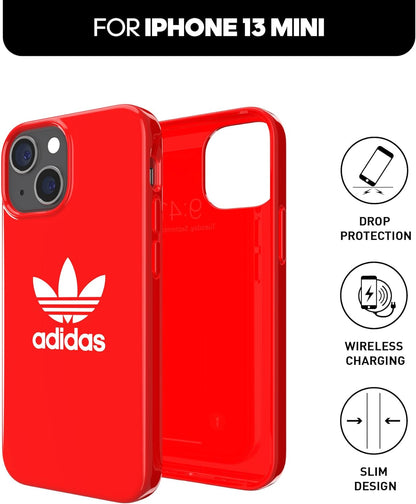 adidas Compatible with iPhone 13 Mini 5.4" Case, Originals Shaped Case, Protective Case