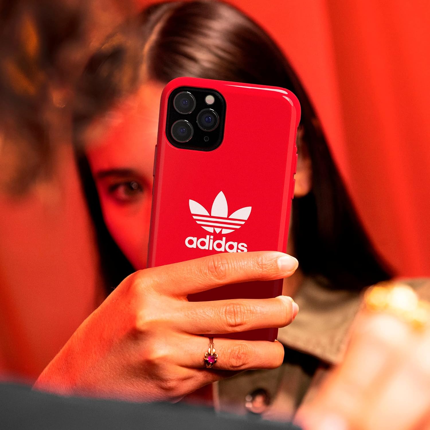 adidas Compatible with iPhone 13 Mini 5.4" Case, Originals Shaped Case, Protective Case