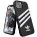 adidas Case Designed for iPhone 13 Mini 5.4, Drop Tested Cases, Shockproof Raised Edges, Original Protective Case, Black and White