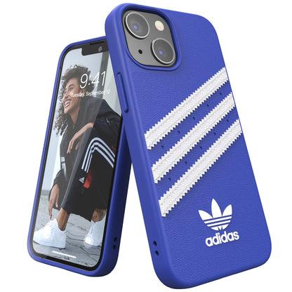 adidas Custodia progettata per iPhone 13 Mini 5.4, custodia testata contro cadute, bordi rialzati, cover originale, blu royal