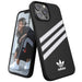 adidas Case Designed for iPhone 13 Pro Max 6.7, Drop-Tested Cases, Shockproof Raised Edges, Original Snap Case Protective Case, Black with White Stripes