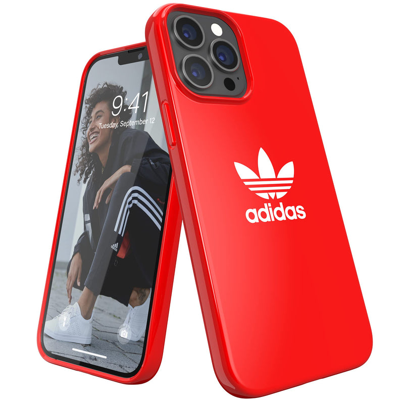 adidas Compatible with iPhone 13 Pro Max 6.7" Case, Original Shaped Case, Protective Case, Scarlet