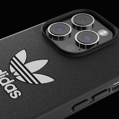 adidas Custodia progettata per iPhone 14 Pro | Protezione antiurto | Compatibile con ricarica wireless | 6,1 pollici nero e bianco trifoglio | Custodia protettiva originale