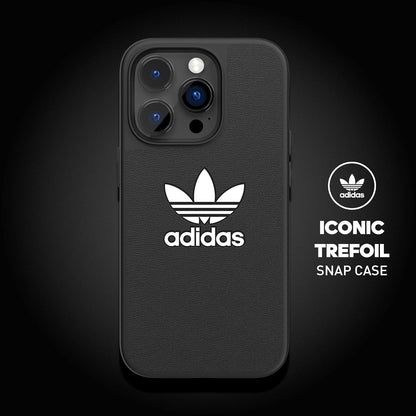 adidas Custodia progettata per iPhone 14 Pro | Protezione antiurto | Compatibile con ricarica wireless | 6,1 pollici nero e bianco trifoglio | Custodia protettiva originale