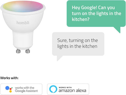 Hombli - Smart Spot Gu10 Rgb + Cct Dimmable White And Colored