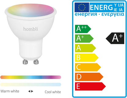 Hombli - Smart Spot Gu10 Rgb + Cct Dimmable White And Colored