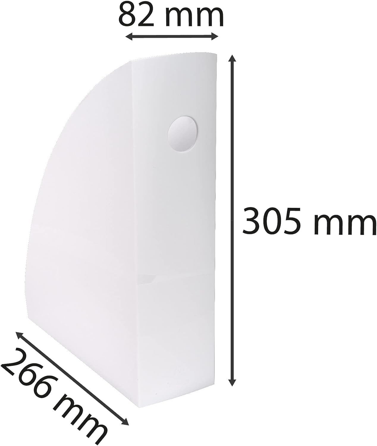 Exacompta - Ref 18213D - Magazine File MAG-CUBE - 266 x 82 x 305mm, Finger Hole on Spine, Suitable for A4+ Documents, Large Storage Capacity