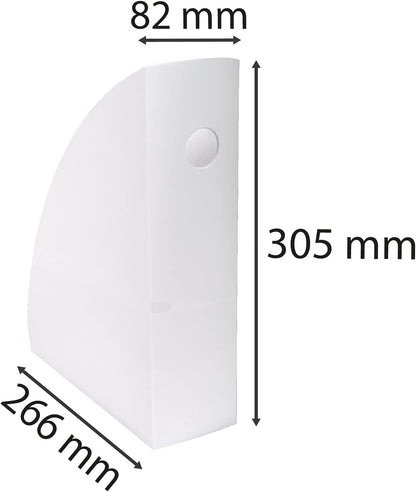 Exacompta - Ref 18213D - Magazine File MAG-CUBE - 266 x 82 x 305mm, Finger Hole on Spine, Suitable for A4+ Documents, Large Storage Capacity