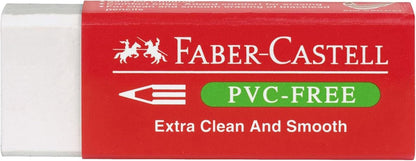 Faber-Castell 189520-BOX20 PVC Free Erasers (Pack of 20), Red