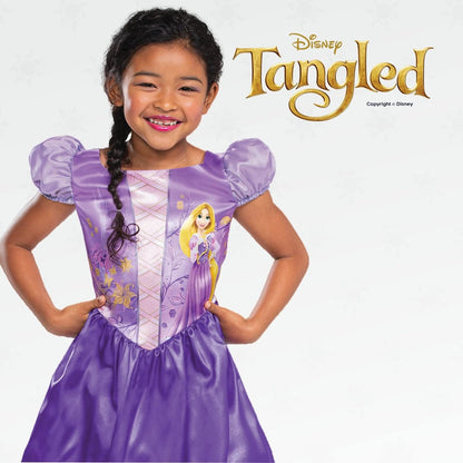Disney Official Standard Rapunzel Dress Up for Girls, Rapunzel Costume Kids Fancy Dress, Tangled Dress Up for Girls Outfit, Princess Costumes for Girls, World Book Day Costumes for Girls
