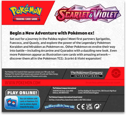 Pokémon TCG: Scarlet and Violet Booster Display Box (36 Booster Packs) & TCG: Scarlet and Violet Elite Trainer Box - Miraidon (1 Full Art Promo Card, 9 Boosters and Premium Accessories