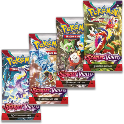 Pokémon TCG: Scarlet and Violet Booster Display Box (36 Booster Packs) & TCG: Scarlet and Violet Elite Trainer Box - Miraidon (1 Full Art Promo Card, 9 Boosters and Premium Accessories
