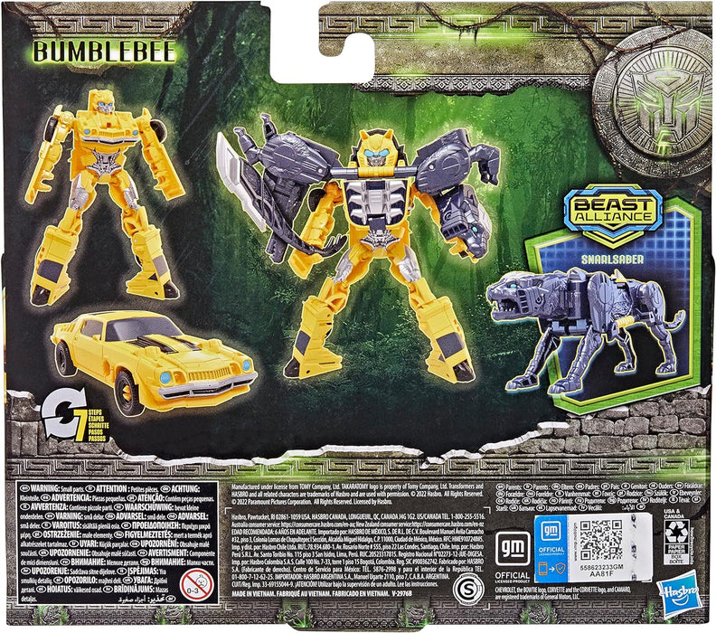Transformers: Aufstieg der Bestien, Beast Alliance, Beast Combiner 2er-Pack Bumblebee Spielzeug zum Film, ab 6, 12,5 cm