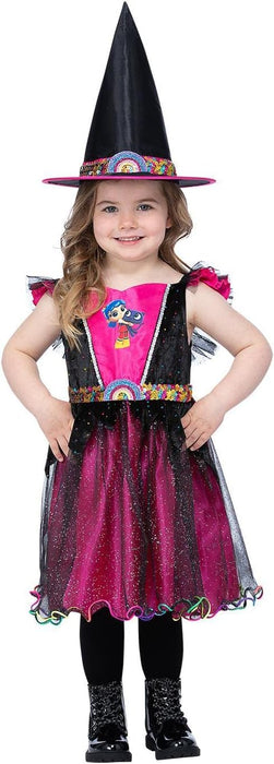 Smiffys True and The Rainbow Kingdom Halloween Costume Dress & Hat, Officially Licensed True and the Rainbow Fancy Dress, Child Dress Up Costumes