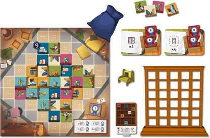 My Shelfie Board Game | Set Collection Strategy Game | Pattern Building Game | Fun Family Game for Kids and Adults | Ages 8+ | 2-4 Players | Average Playtime 30 Minutes | Made by Lucky Duck Games