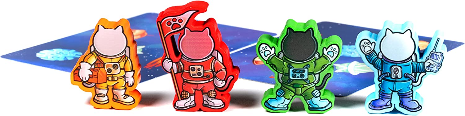 Catstronauts - Fast Paced Cat Themed Card & Meeple Placement Game