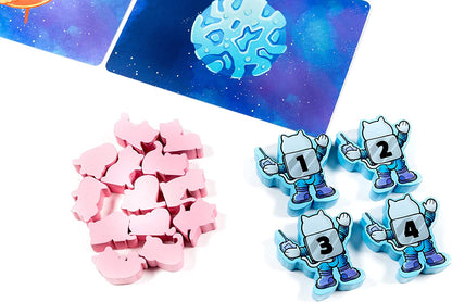 Catstronauts - Fast Paced Cat Themed Card & Meeple Placement Game