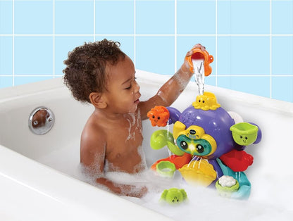 VTech 80-555223 Spetterpret Badoctopus - Badspeelgoed - Rustgevende Melodietjes - Gezonden Liedjes - 1 tot 5 Jaar