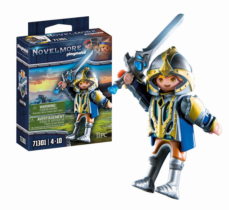 Playmobil 71301 Novelmore Knights - Arwynn with Invincibus, castle, knights, toy knights, knight rider, medieval, armour, knights playset for Children Ages 4+