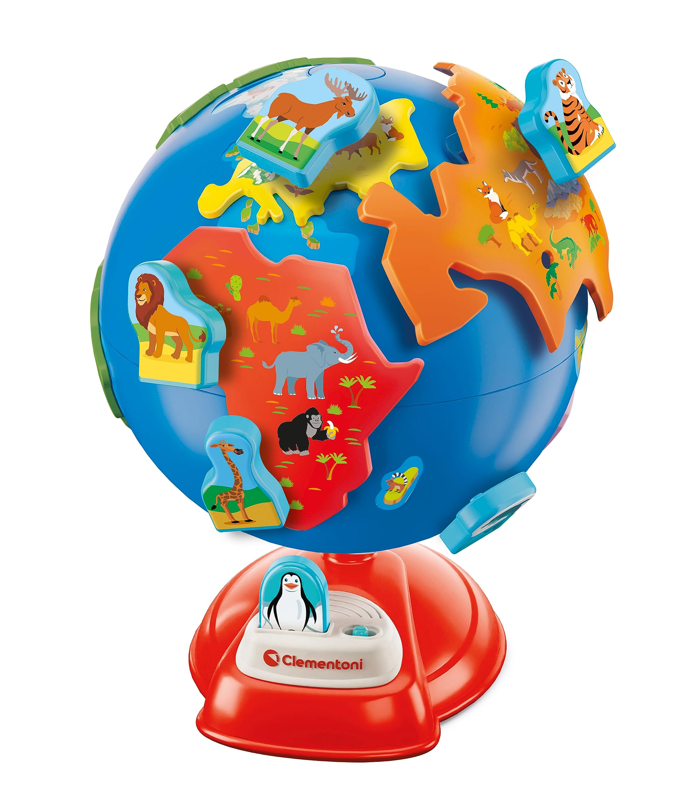 Clementoni - 56144 - Education - My First Globe - Interactive Globe For Children 3 Years, French Language, Dutch Language, Educational Globe, Learning Geography, Made in Italy