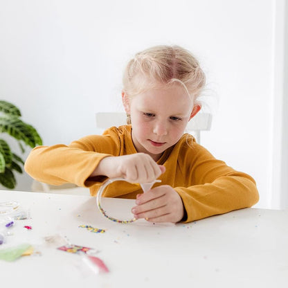 Totum-21198 Kit Creativo Pulseras tubulares con Glitter 18x27x4, Multicolor (Tailor Made Essentials BV 21198