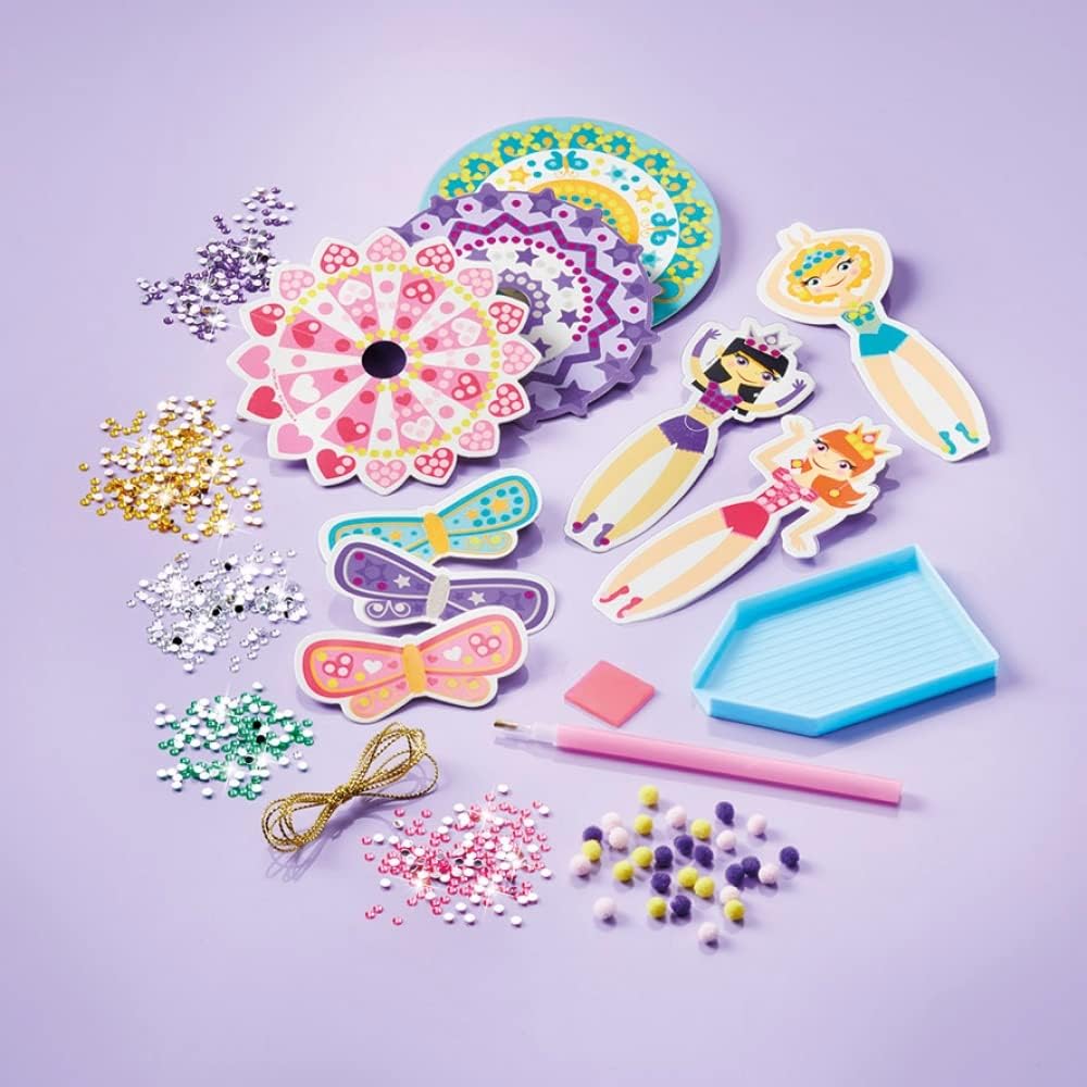 Totum -29811 Creative Kit Decorate Fairies with Paint and Diamonds 13x19x4, Multicolor (Tailor Made Essentials BV 29811