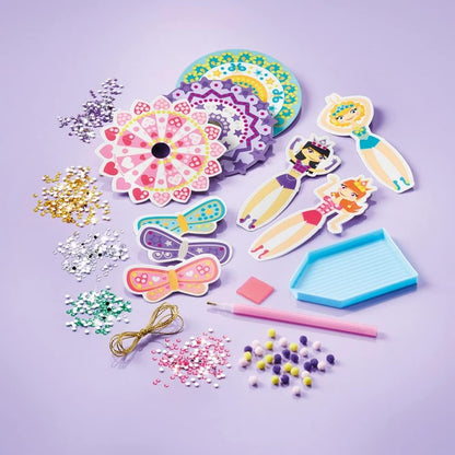 Totum -29811 Creative Kit Decorate Fairies with Paint and Diamonds 13x19x4, Multicolor (Tailor Made Essentials BV 29811