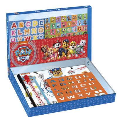 Totum Paw Patrol ABC Creative Set: Pens Stickers Stencils Eraser and Exercise Book with Templates for Drawing with Beautiful Paw Patrol Characters