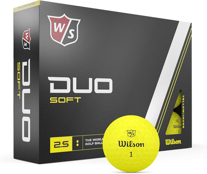 Wilson Staff Duo Soft Golf Balls - 12 Pack Amarillo