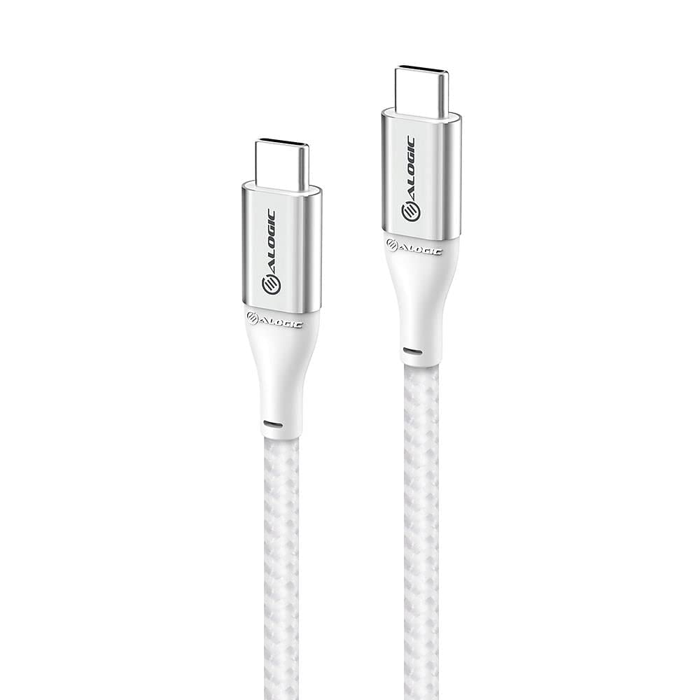 Alogic - Ultra USB-C to USB-C cable 5A/480Mbps - Silver (Length: 30 cm