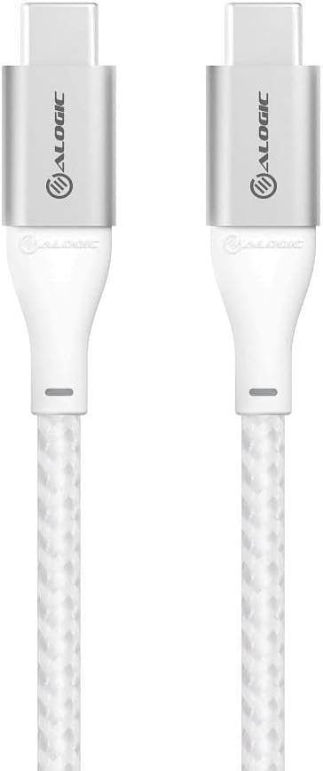 Alogic - Ultra USB-C to USB-C cable 5A/480Mbps - Silver (Length: 30 cm