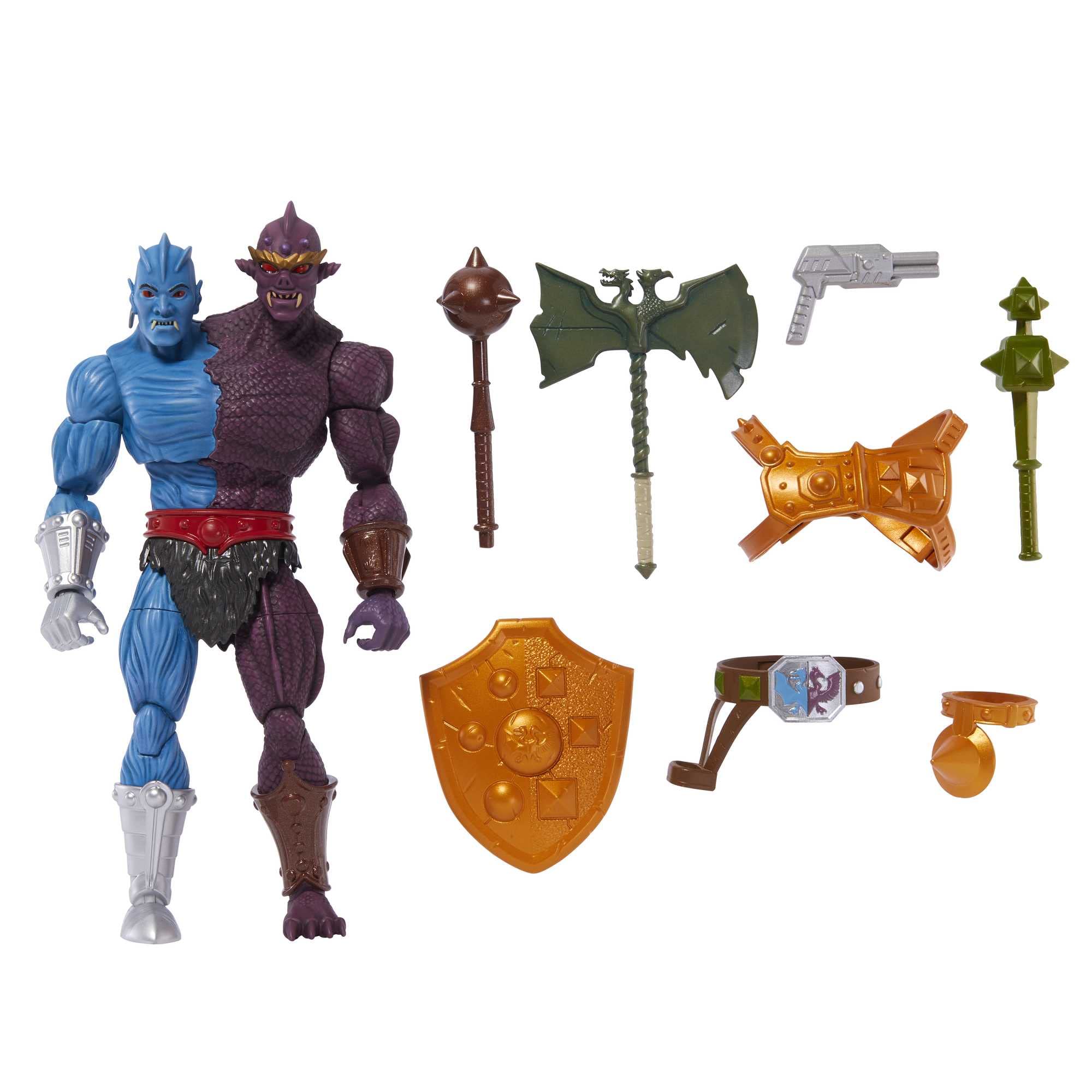 Masters of the Universe Masterverse Action Figure Two-Bad, Detailed Articulated Collectible with Battle Accessories and Swappable Hands, MOTU Toy Gift, HLB59 Single