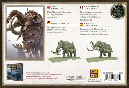 CMON, A Song of Ice & Fire – Kriegsmammuts, Erweiterung, Tabletop, 2 Spieler, Ab 14+ Jahren, 45+ Minuten, Deutsch, Mehrsprachig, Mehrfarbig, Bunt