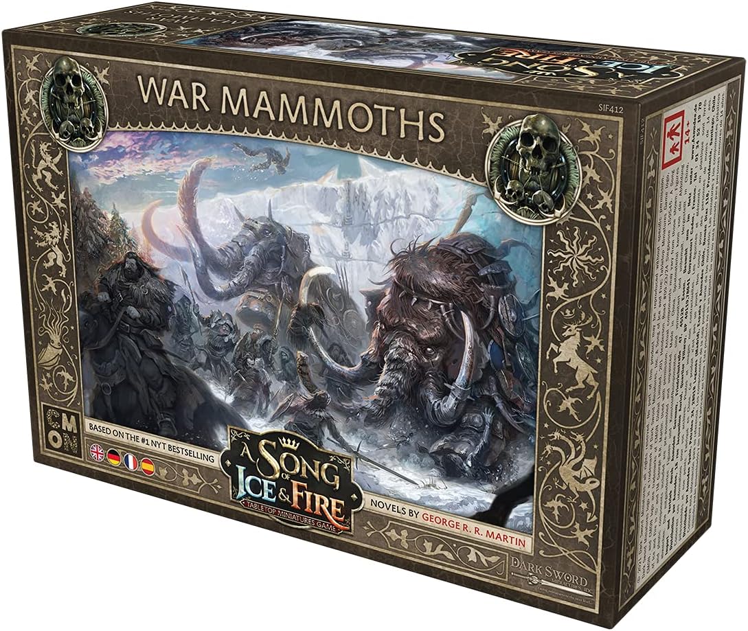 CMON, A Song of Ice & Fire – Kriegsmammuts, Erweiterung, Tabletop, 2 Spieler, Ab 14+ Jahren, 45+ Minuten, Deutsch, Mehrsprachig, Mehrfarbig, Bunt