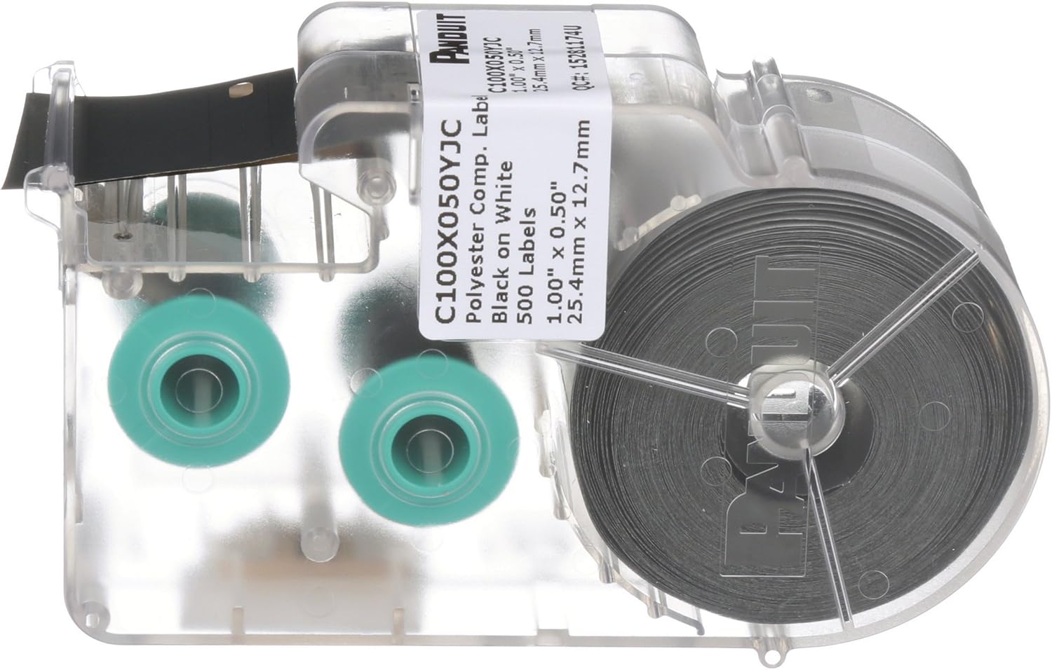 Panduit C200X100YJC P1 Cassette Component Label, Adhesive Polyester, White (200-Pack