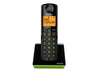 Alcatel S280 NERO/VERDE Telefono Cordless DECT con Blocco delle Chiamate Indesiderate, Ampio Display Retroilluminato Arancione, funzione Vivavoce, 3 Tasti di Memoria Diretta