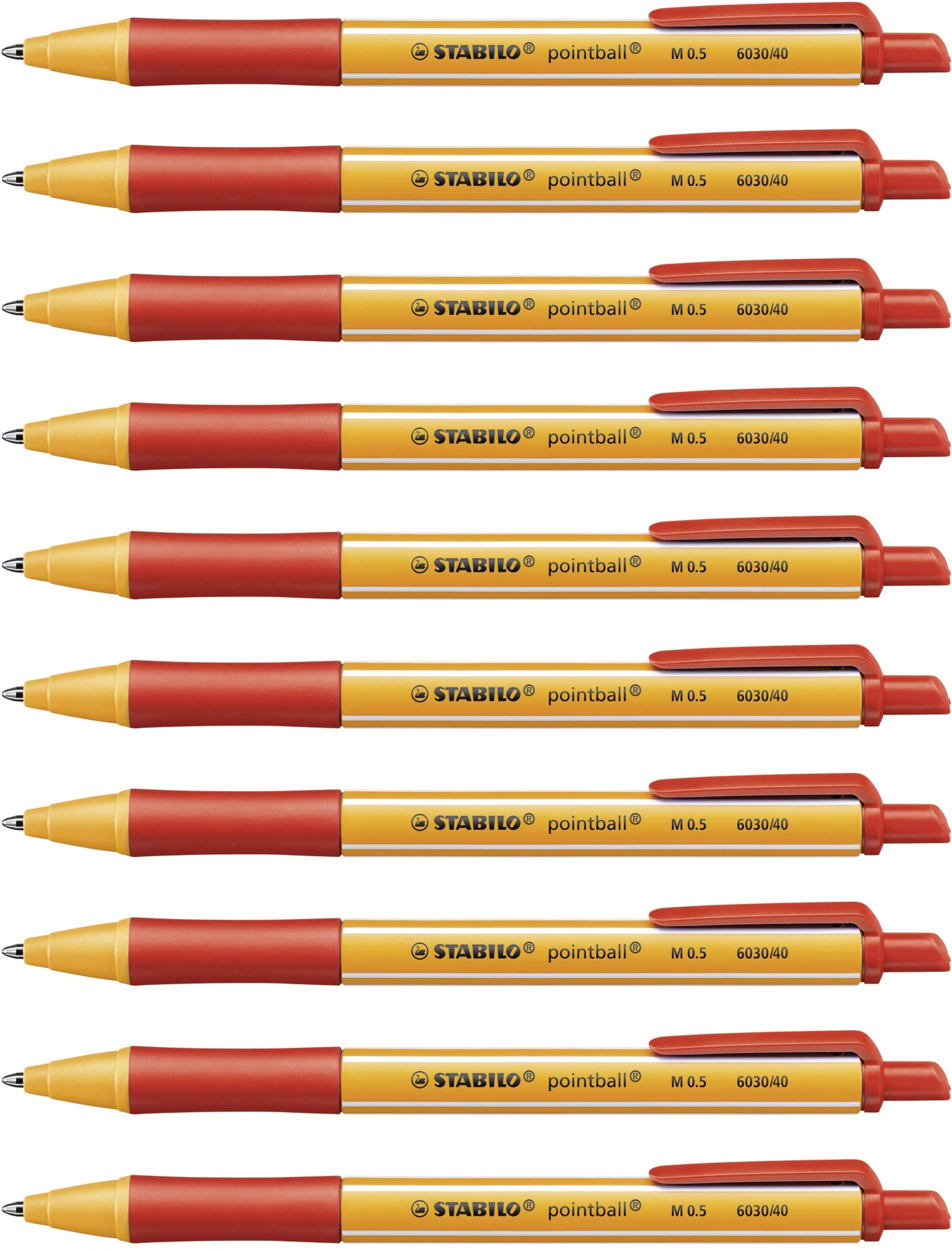 Eco-Friendly Ballpoint Pen - STABILO pointball - Pack of 10