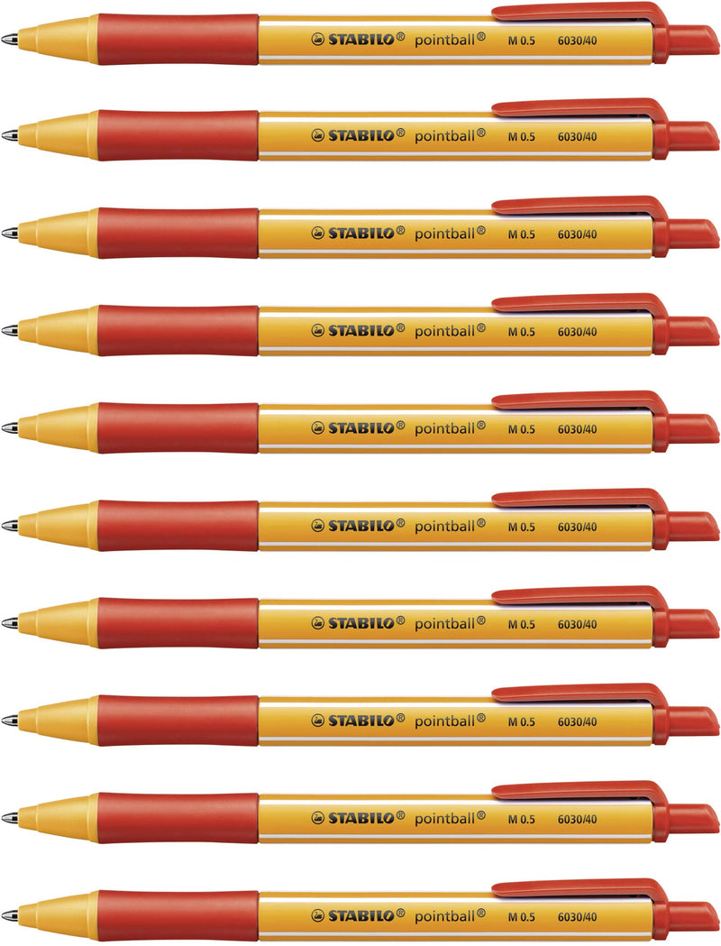 Eco-Friendly Ballpoint Pen - STABILO pointball - Pack of 10