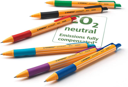 Eco-Friendly Ballpoint Pen - STABILO pointball - Pack of 10