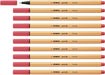 STABILO Fineliner point 88 - Pack of 10 - Rust Red