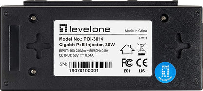 LevelOne POI-3014 Gigabit PoE Injector 30 W