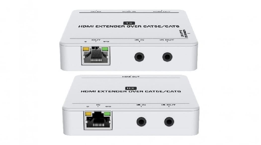 LevelOne HVE-9007/ HDMI Over Cat.5/6 Extender Kit 4K / 50 m/White