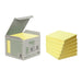 Post-it Recycling Notes Canary Yellow, Pack of 6 Pads, 100 Sheets per Pad, 76 mm x 76 mm, Yellow Color - Self-stick notes made from 100% recycled paper