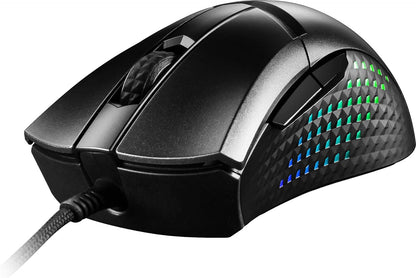 MSI CLUTCH GM51 LIGHTWEIGHT Gaming Mouse - RGB, upto 26000 DPI, 8K Hz Polling, 83g, Frixion Free Cable, Ergonomic design, OMRON Switches, NVIDIA REFLEX, MSI Center