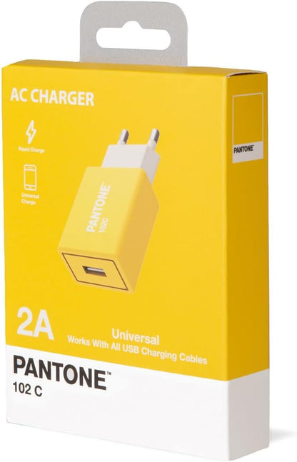 Pantone™ - Travel Charger USB - 2,4A - Turbo Charge - Yellow